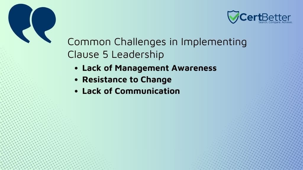 Common Challenges in Implementing Clause ISO